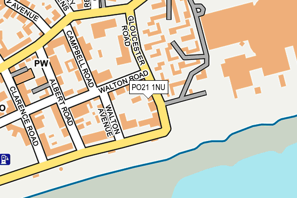 PO21 1NU map - OS OpenMap – Local (Ordnance Survey)