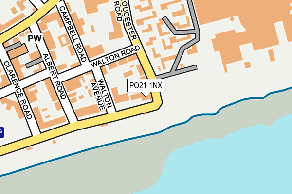 PO21 1NX map - OS OpenMap – Local (Ordnance Survey)