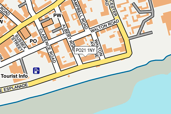 PO21 1NY map - OS OpenMap – Local (Ordnance Survey)