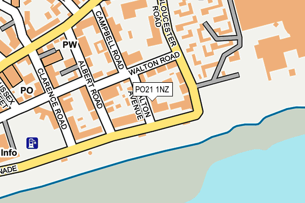 PO21 1NZ map - OS OpenMap – Local (Ordnance Survey)