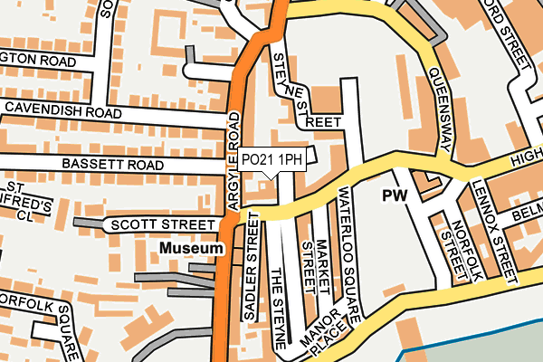 PO21 1PH map - OS OpenMap – Local (Ordnance Survey)