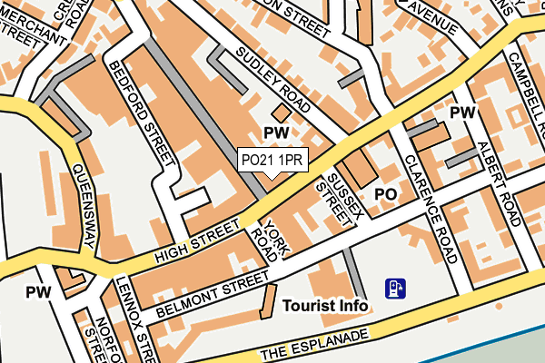 PO21 1PR map - OS OpenMap – Local (Ordnance Survey)