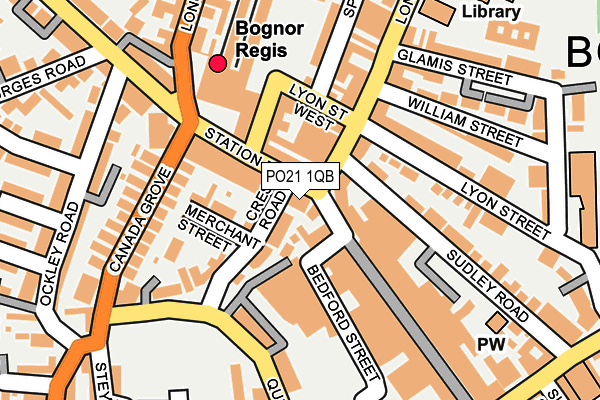 PO21 1QB map - OS OpenMap – Local (Ordnance Survey)