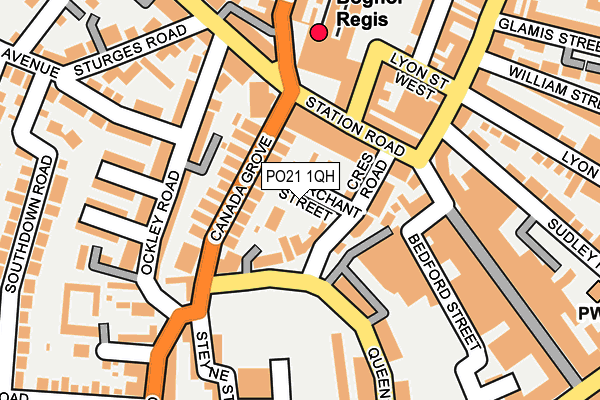 PO21 1QH map - OS OpenMap – Local (Ordnance Survey)