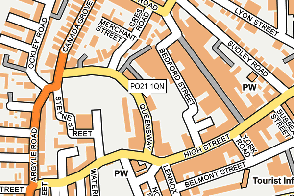 PO21 1QN map - OS OpenMap – Local (Ordnance Survey)