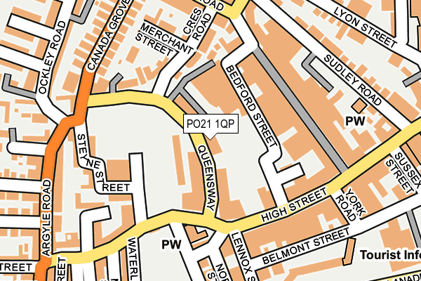 PO21 1QP map - OS OpenMap – Local (Ordnance Survey)