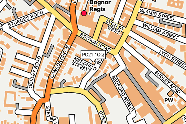 PO21 1QQ map - OS OpenMap – Local (Ordnance Survey)