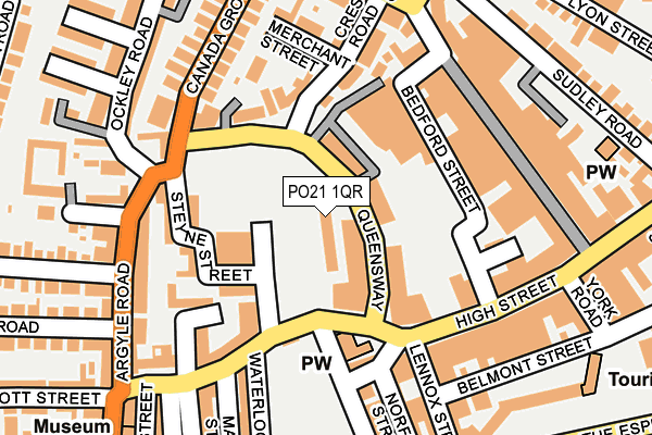 PO21 1QR map - OS OpenMap – Local (Ordnance Survey)