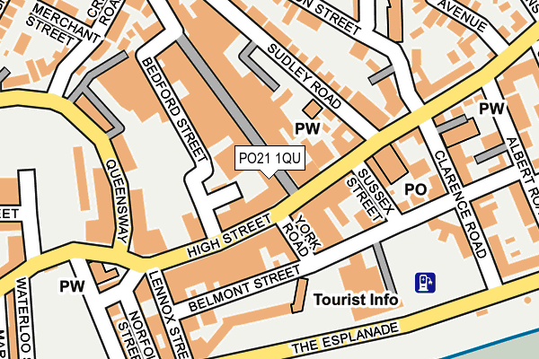 PO21 1QU map - OS OpenMap – Local (Ordnance Survey)