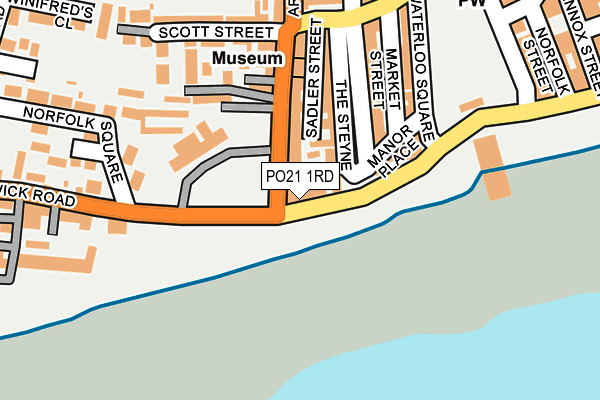 PO21 1RD map - OS OpenMap – Local (Ordnance Survey)