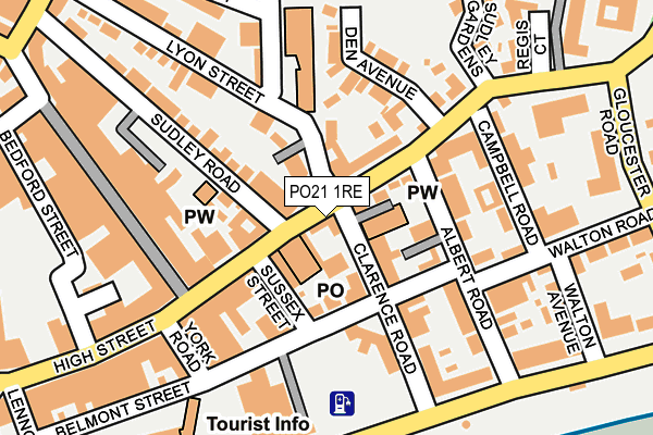 PO21 1RE map - OS OpenMap – Local (Ordnance Survey)