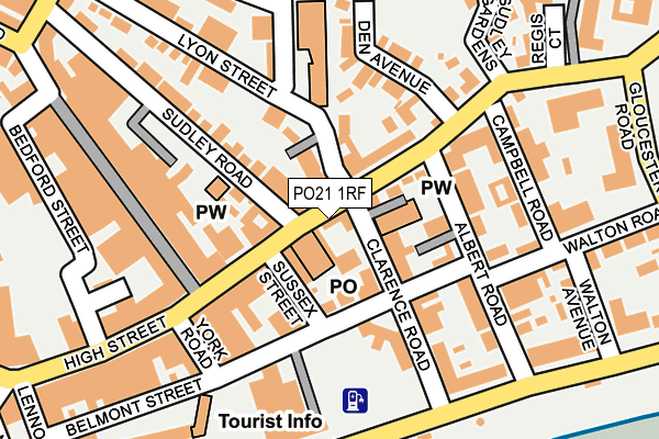 PO21 1RF map - OS OpenMap – Local (Ordnance Survey)