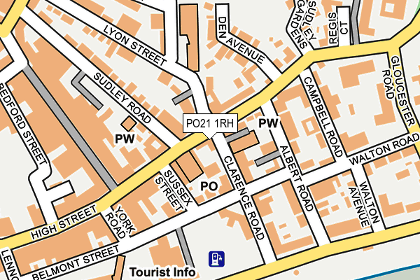 PO21 1RH map - OS OpenMap – Local (Ordnance Survey)