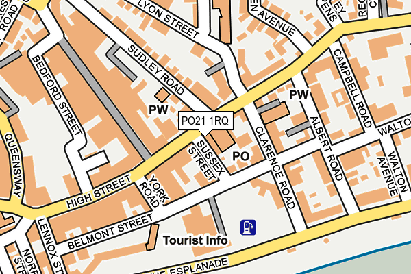 PO21 1RQ map - OS OpenMap – Local (Ordnance Survey)
