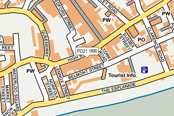 PO21 1RR map - OS OpenMap – Local (Ordnance Survey)