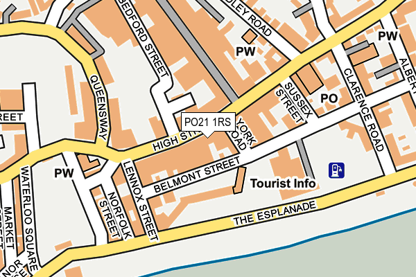 PO21 1RS map - OS OpenMap – Local (Ordnance Survey)