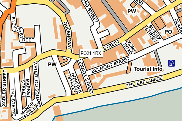 PO21 1RX map - OS OpenMap – Local (Ordnance Survey)