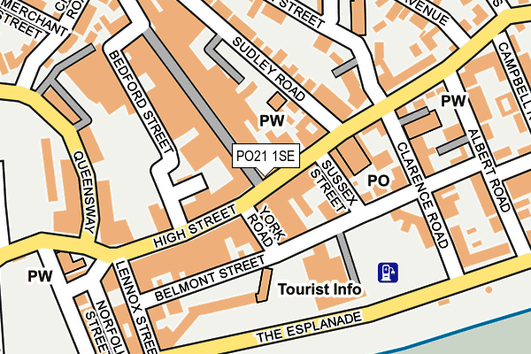 PO21 1SE map - OS OpenMap – Local (Ordnance Survey)
