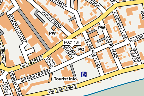PO21 1SF map - OS OpenMap – Local (Ordnance Survey)