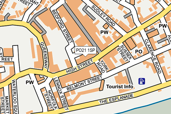 PO21 1SP map - OS OpenMap – Local (Ordnance Survey)