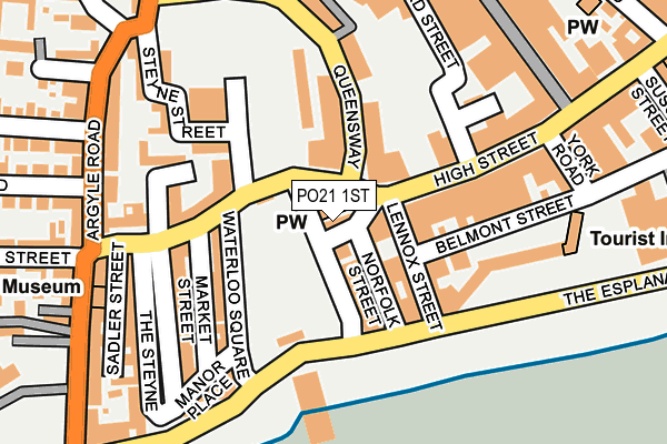 PO21 1ST map - OS OpenMap – Local (Ordnance Survey)