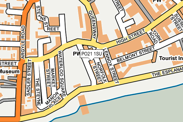 PO21 1SU map - OS OpenMap – Local (Ordnance Survey)