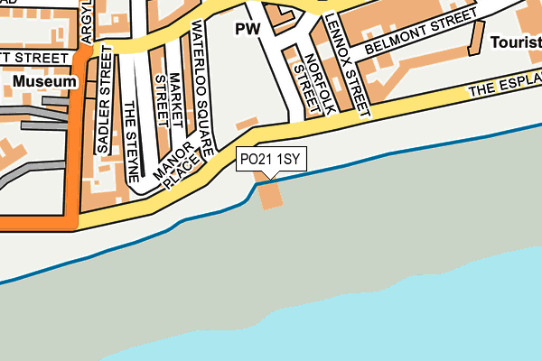 PO21 1SY map - OS OpenMap – Local (Ordnance Survey)