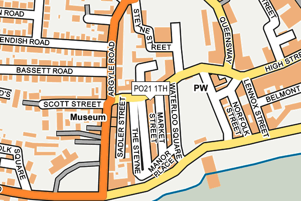 PO21 1TH map - OS OpenMap – Local (Ordnance Survey)