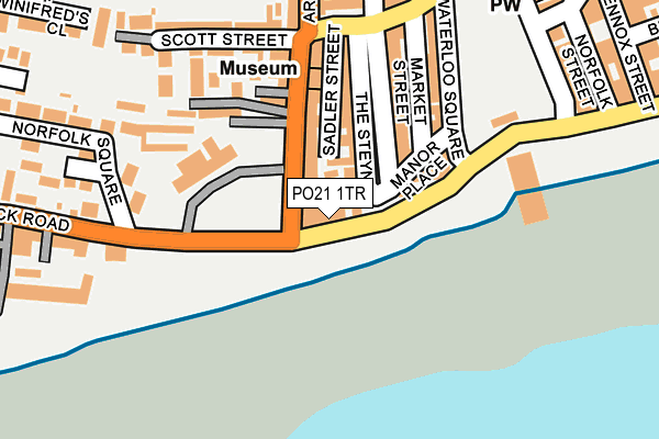 PO21 1TR map - OS OpenMap – Local (Ordnance Survey)