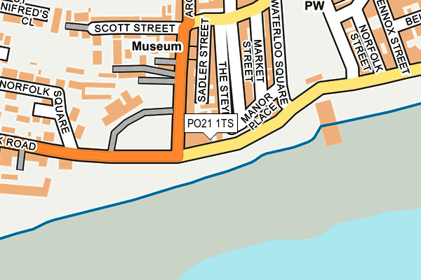 PO21 1TS map - OS OpenMap – Local (Ordnance Survey)