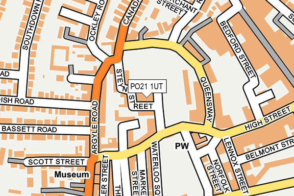 PO21 1UT map - OS OpenMap – Local (Ordnance Survey)