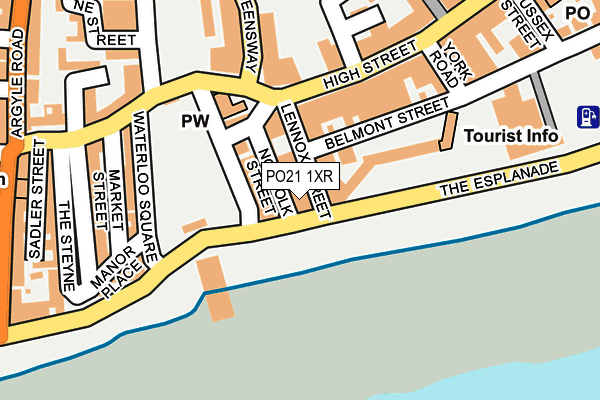 PO21 1XR map - OS OpenMap – Local (Ordnance Survey)
