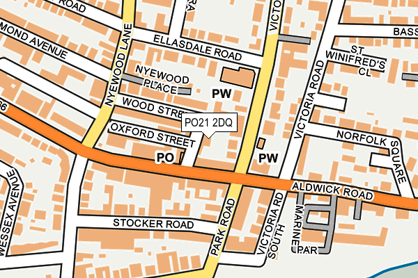 PO21 2DQ map - OS OpenMap – Local (Ordnance Survey)