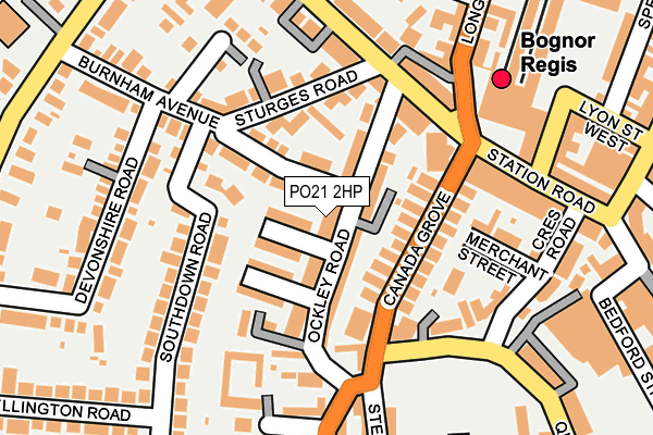 PO21 2HP map - OS OpenMap – Local (Ordnance Survey)