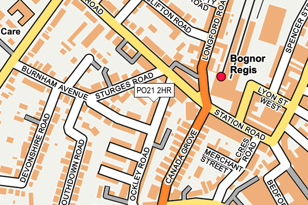 PO21 2HR map - OS OpenMap – Local (Ordnance Survey)