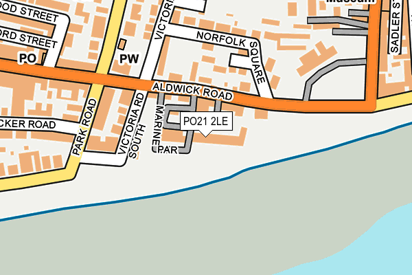 PO21 2LE map - OS OpenMap – Local (Ordnance Survey)