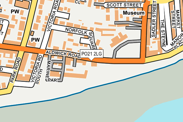 PO21 2LG map - OS OpenMap – Local (Ordnance Survey)