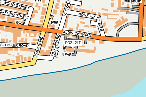 PO21 2LT map - OS OpenMap – Local (Ordnance Survey)