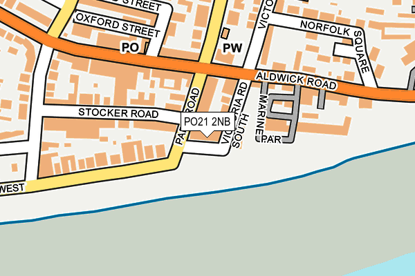 PO21 2NB map - OS OpenMap – Local (Ordnance Survey)