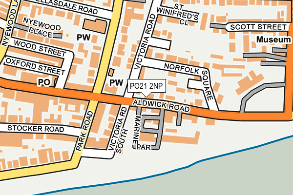 PO21 2NP map - OS OpenMap – Local (Ordnance Survey)