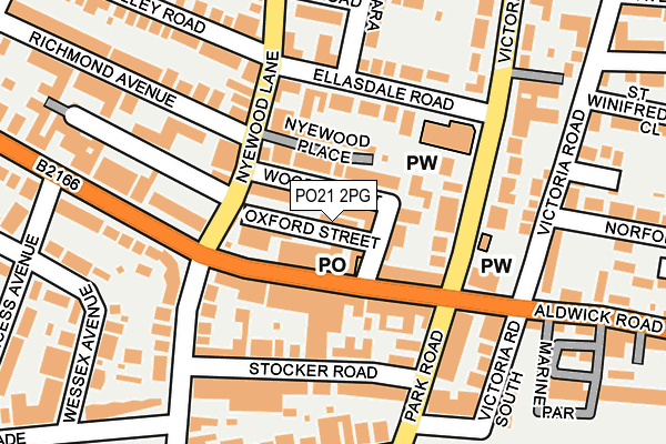 PO21 2PG map - OS OpenMap – Local (Ordnance Survey)