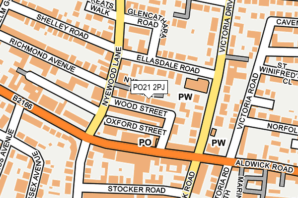 PO21 2PJ map - OS OpenMap – Local (Ordnance Survey)