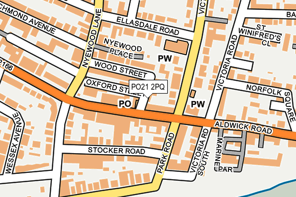 PO21 2PQ map - OS OpenMap – Local (Ordnance Survey)