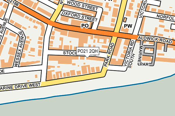 PO21 2QH map - OS OpenMap – Local (Ordnance Survey)
