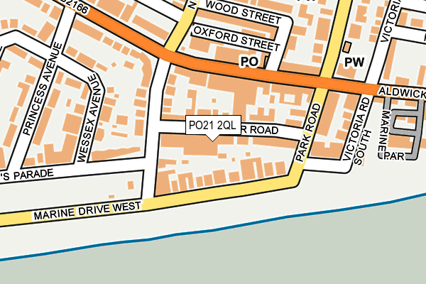 PO21 2QL map - OS OpenMap – Local (Ordnance Survey)