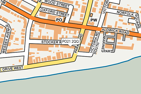 PO21 2QQ map - OS OpenMap – Local (Ordnance Survey)