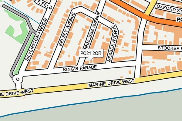 PO21 2QR map - OS OpenMap – Local (Ordnance Survey)