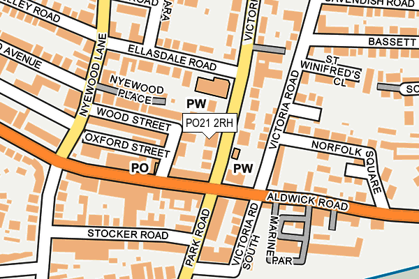 PO21 2RH map - OS OpenMap – Local (Ordnance Survey)