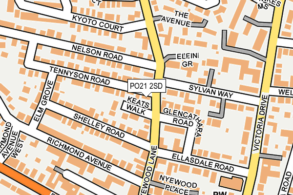 PO21 2SD map - OS OpenMap – Local (Ordnance Survey)