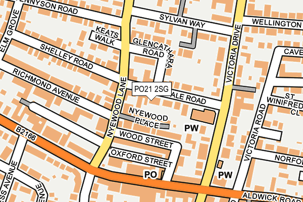 PO21 2SG map - OS OpenMap – Local (Ordnance Survey)